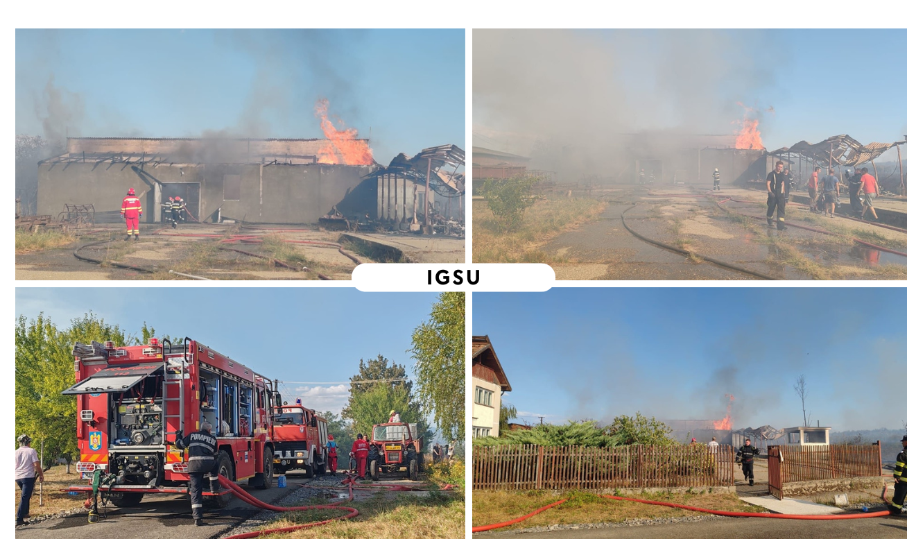 Incendiu masiv Maramureș