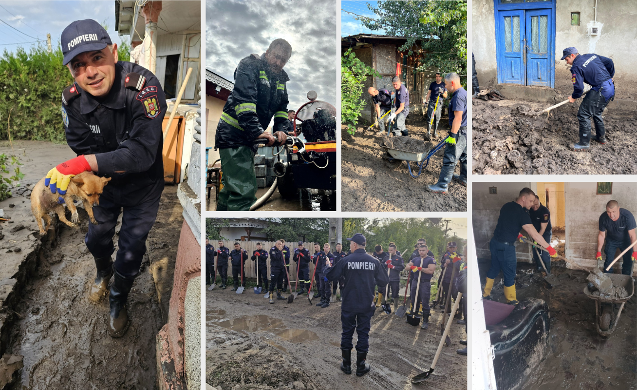 Intervenții ale pompierilor în județul Galați