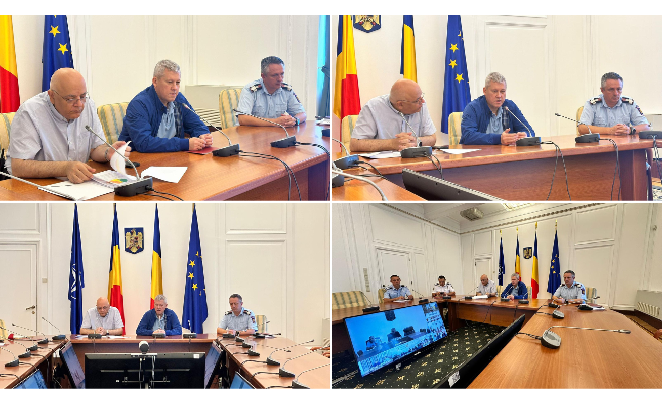 Video-conferință la sediul MAI 