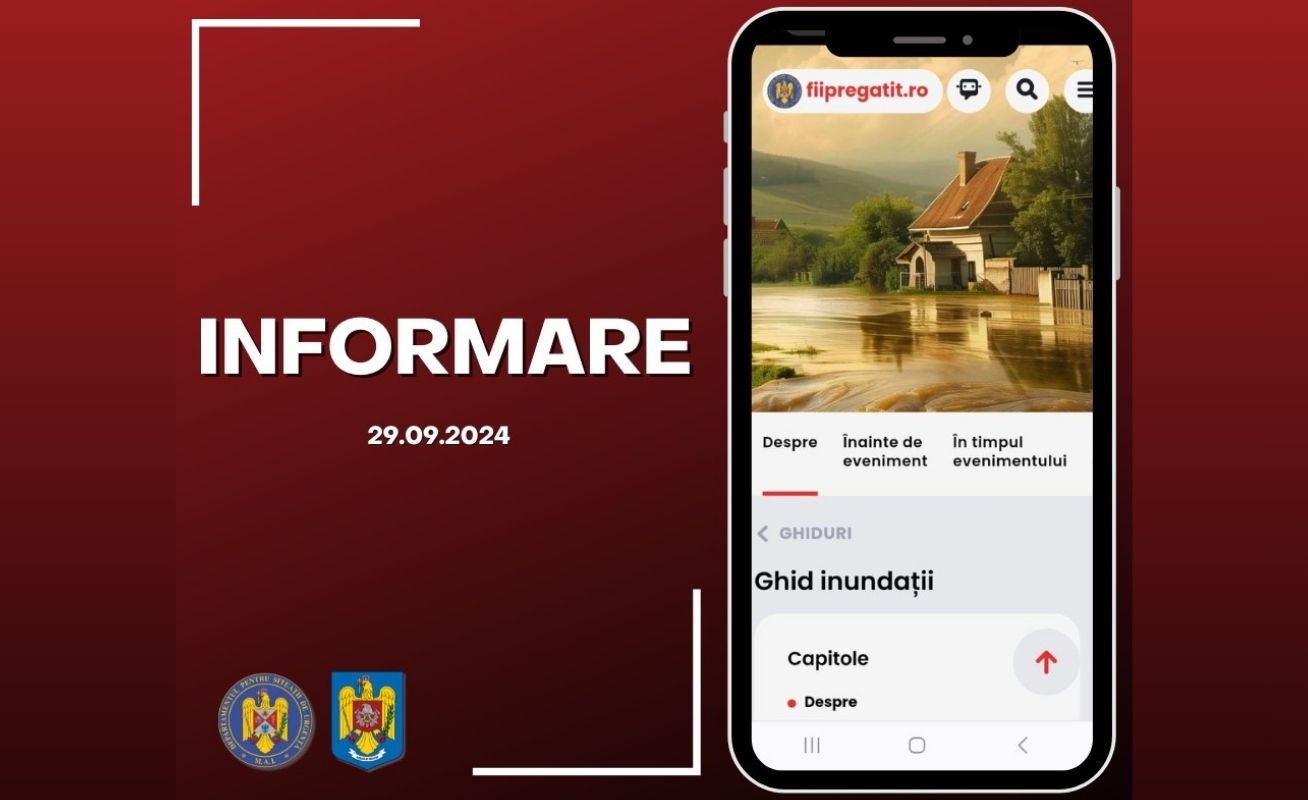 Măsuri dispuse în contextul avertizărilor hidrometeorologice 