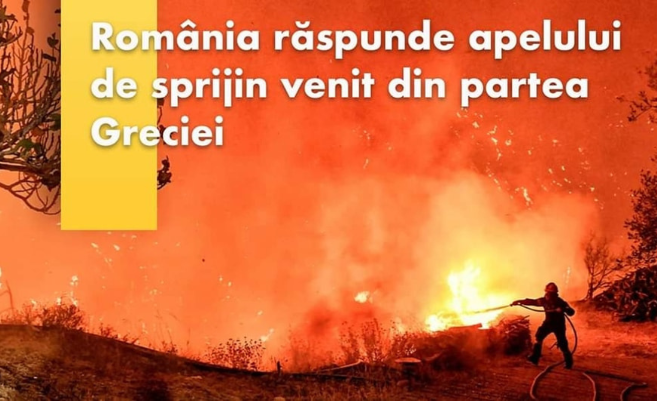 România răspunde apelului de sprijin venit din partea Greciei