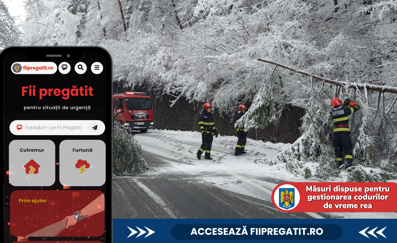 Măsuri dispuse de IGSU în contextul avertizărilor meteorologice