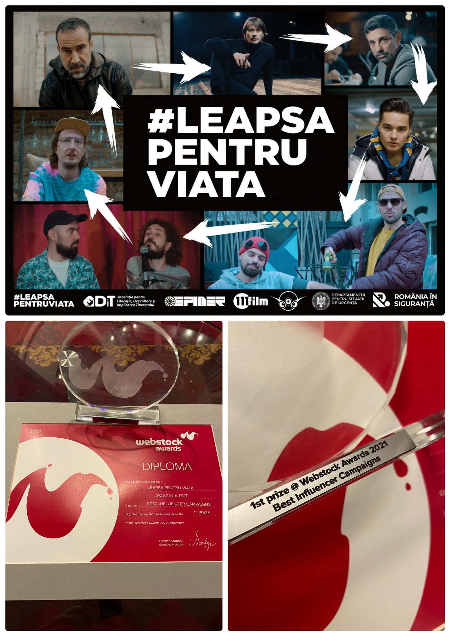 Campania #Leapșapentruviață câștigă premiul