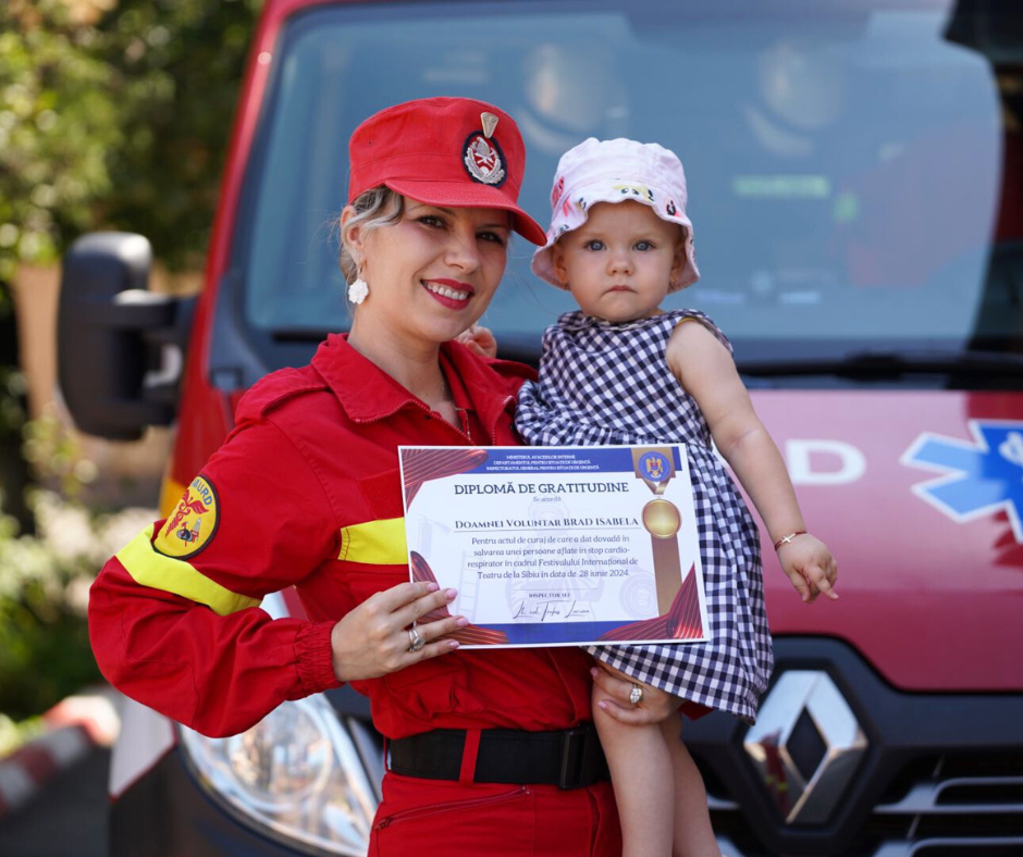 Isabela, voluntar în cadrul proiectului „Salvator din pasiune”