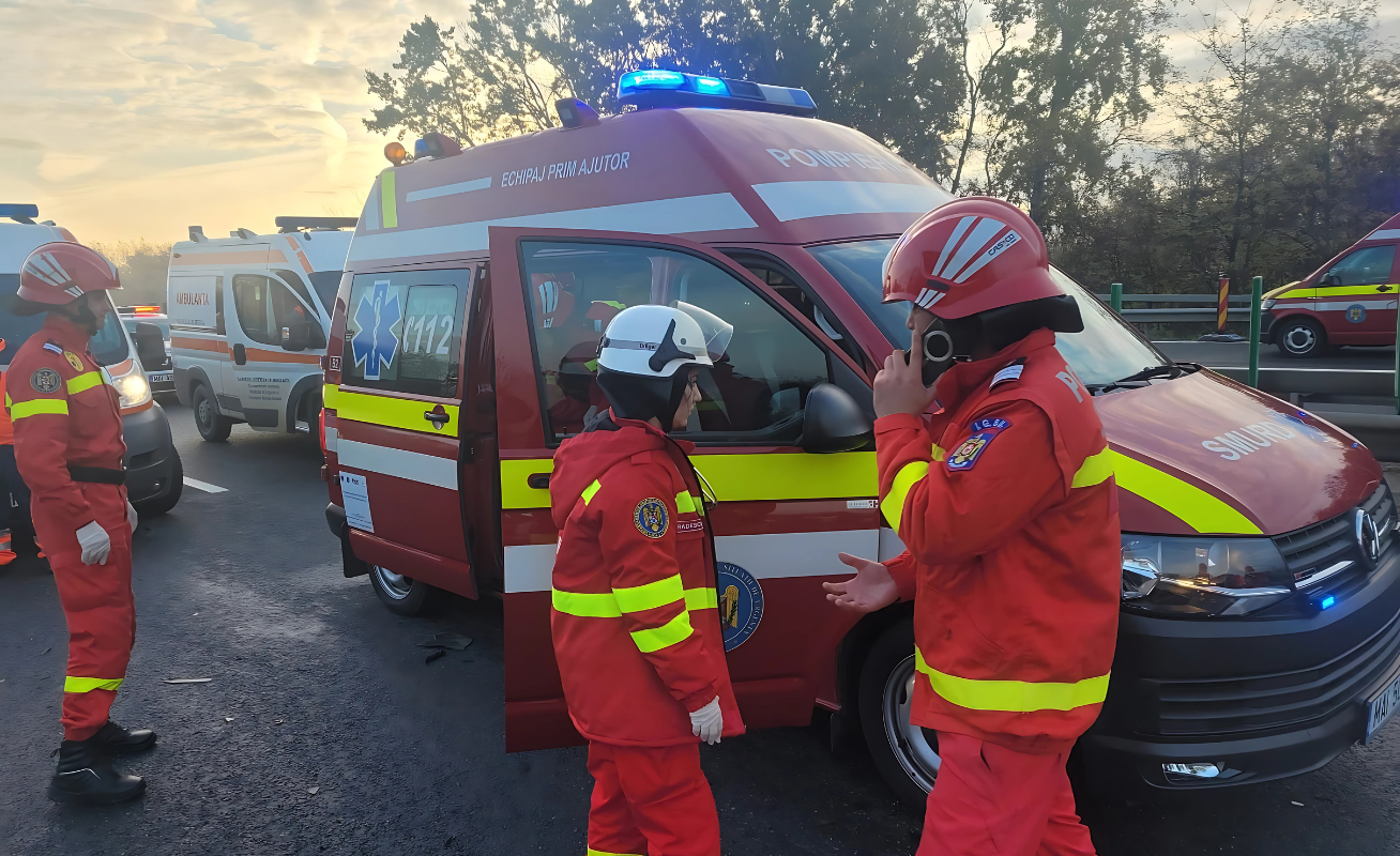 Accident rutier pe autostrada A3