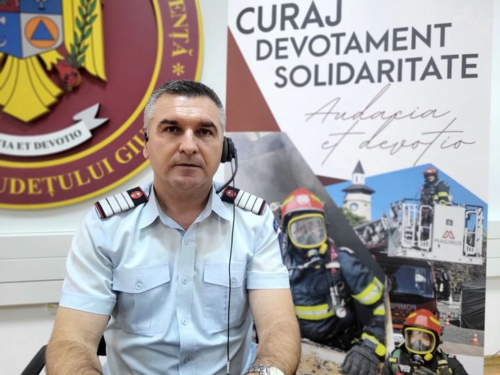 Un bărbat din județul Giurgiu a fost salvat de un pompier, prin telefon